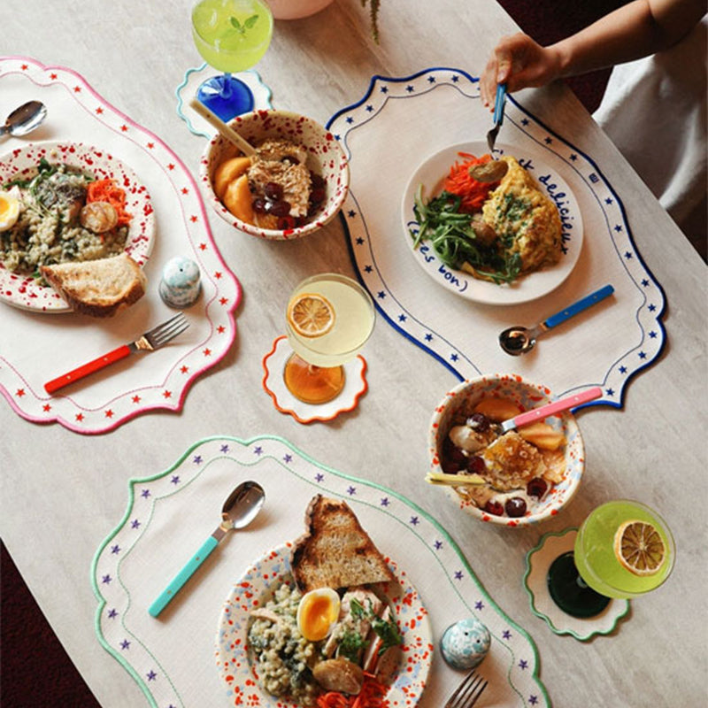 [K-Direct Delivery] Maison d'art Stella Waterproof Tablemat 4P