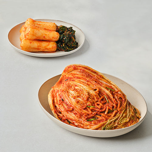 [홍진경] 더김치 포기김치 3kg x 2팩 + 총각김치 3kg_무료배송_2월 마지막주 순차발송 (묶음)