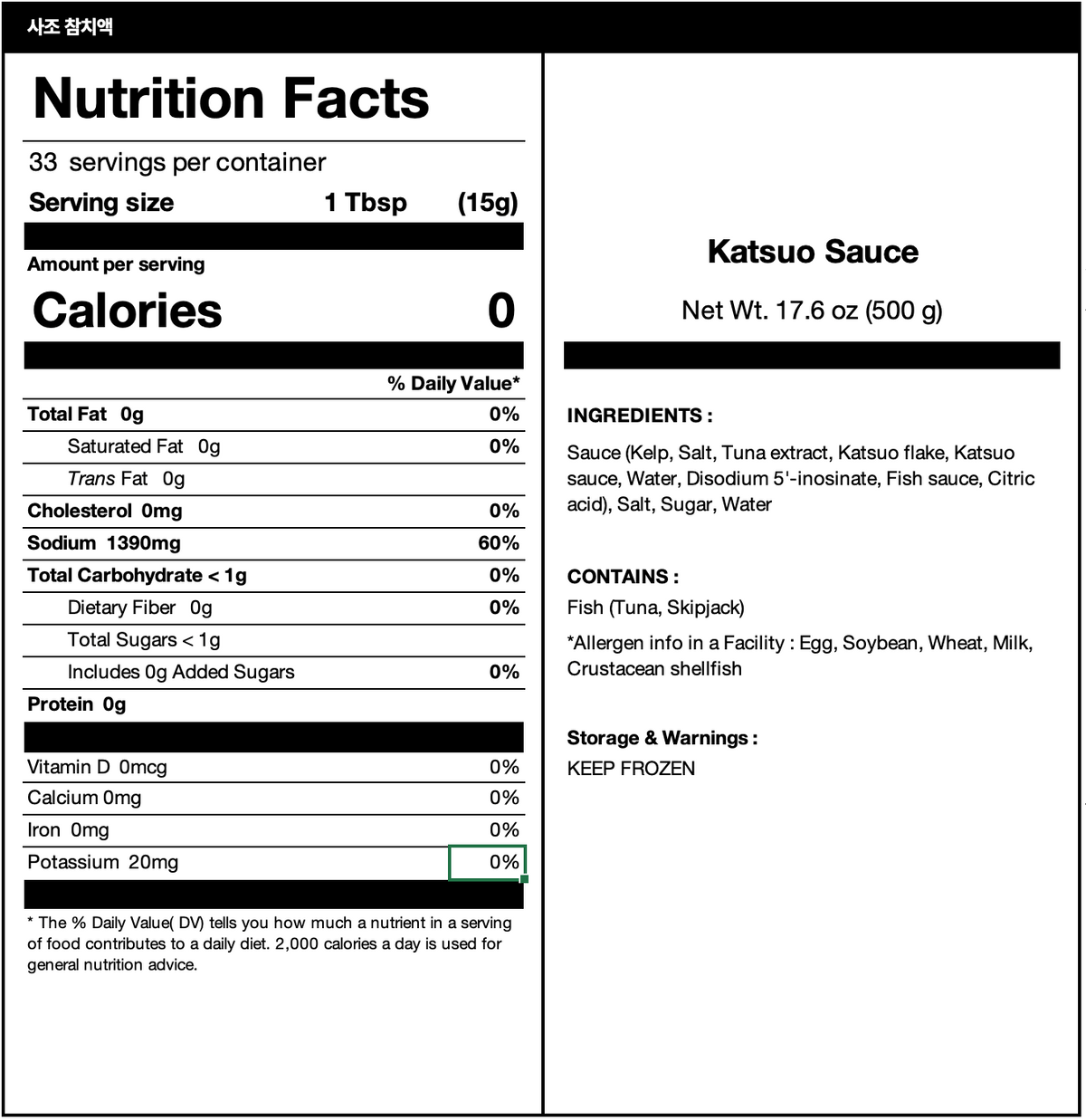  nutrition facts