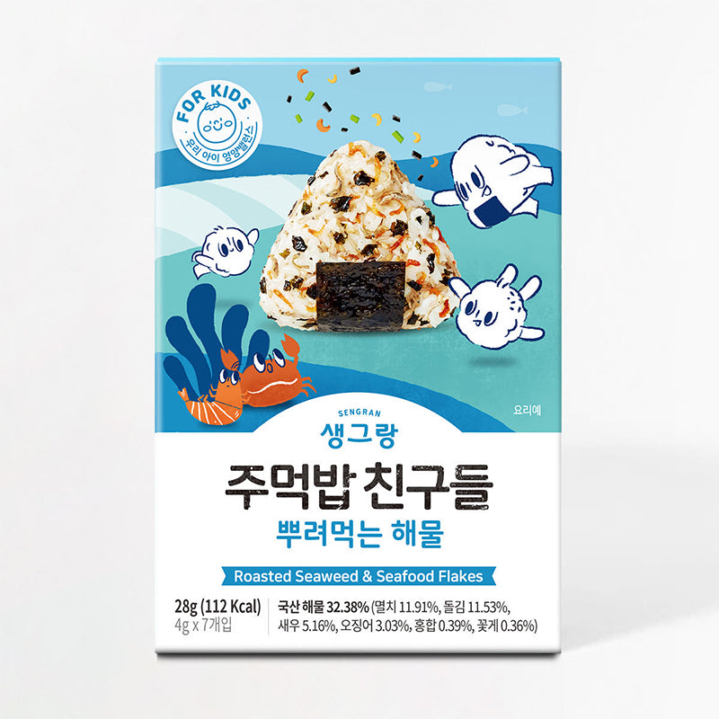 [우리찬] 생그랑 주먹밥 친구들 뿌려먹는 해물 28g (4gx7개입)