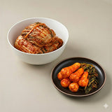 [한국직배송 A] 연천군 미금치 제철 포기김치 3kg + 총각김치 1kg